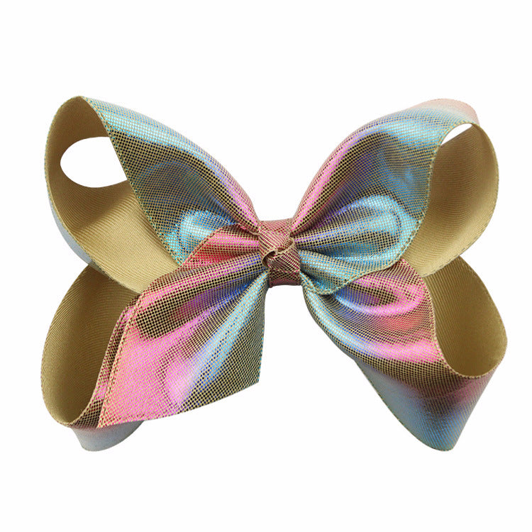 Wholesale Laser PU Leather Hair Clips
